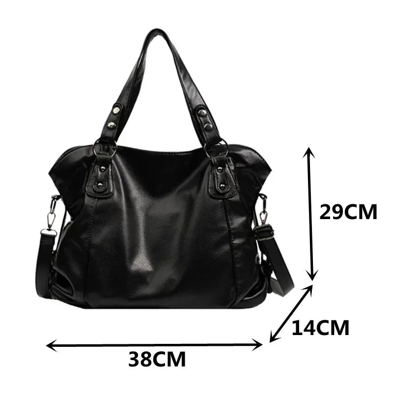 Leder Hobo Schultertasche für Frauen