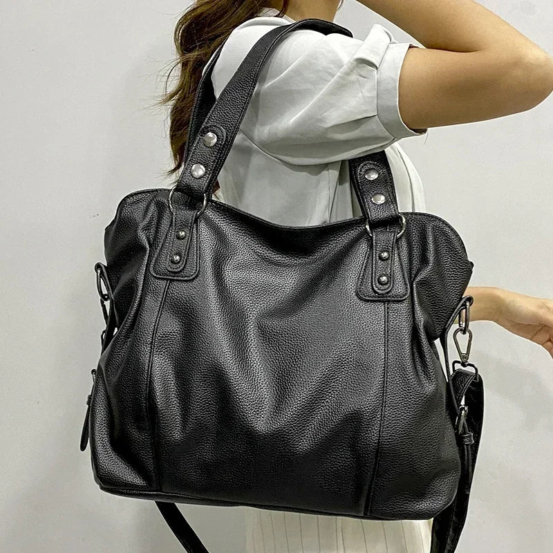 Leder Hobo Schultertasche für Frauen
