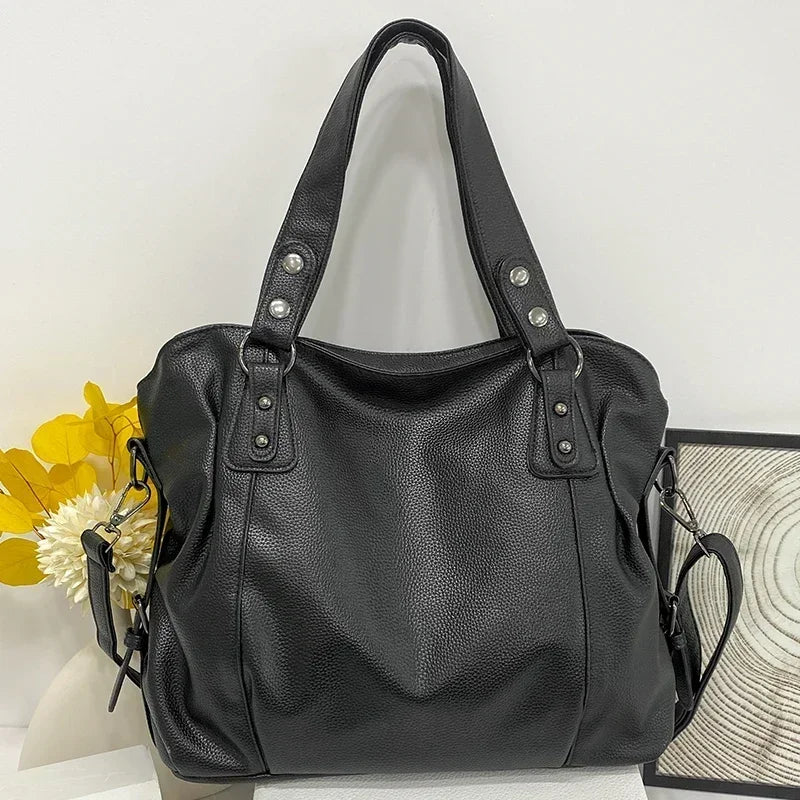 Leder Hobo Schultertasche für Frauen