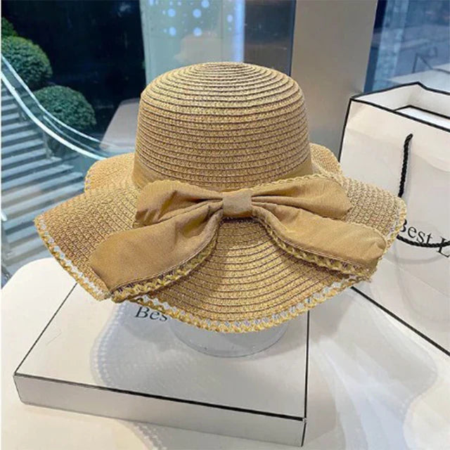 été soleil chapeau de paille ombragé grande mode