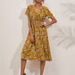 Crêpes | Robe d'été élégante à imprimé floral