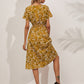 Crêpes | Robe d'été élégante à imprimé floral