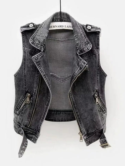 Cripes - GILET EN DENIM FEMME