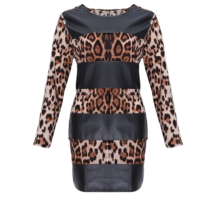 Robe de soirée leopard