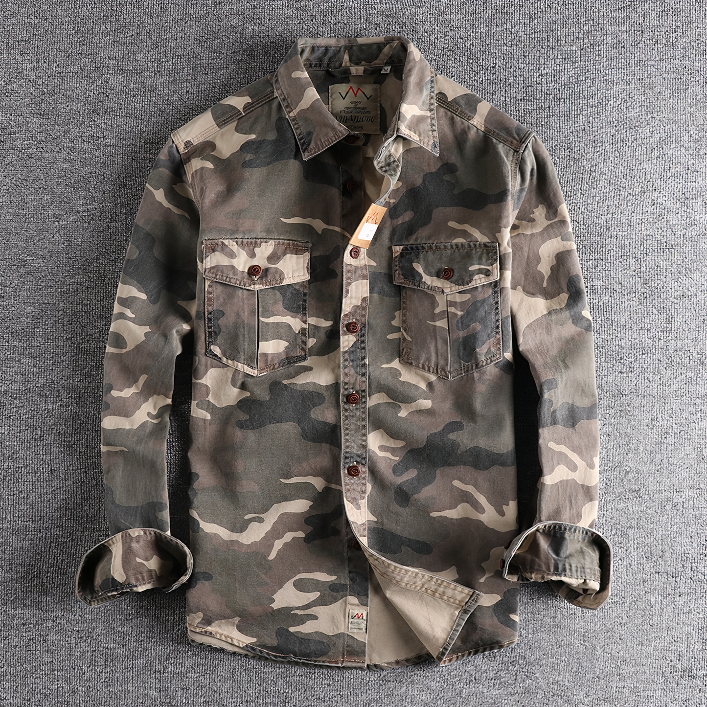 Chemise militaire à manches longues