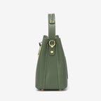 Bucket-Bag mit goldenen D-Ringen und Crossbody-Gurt