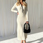 Robe midi en tricot Coralia™ l Harlina - Lait