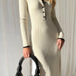 Robe midi en tricot Coralia™ l Harlina - Lait