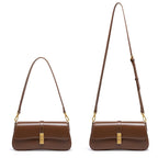 Damen Baguette Tasche mit goldener Drehverschluss