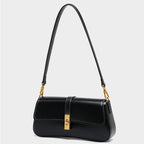 Damen Baguette Tasche mit goldener Drehverschluss