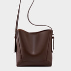 Damen Bucket Bag, Schultertasche mit innerem Reißverschlußfach