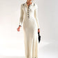 Robe midi en tricot Coralia™ l Harlina - Lait