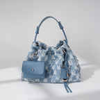 Fransen Bucket Bag mit abnehmbarem Mini-Beutel