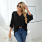 Blouse Cripes Col V | Une ligne