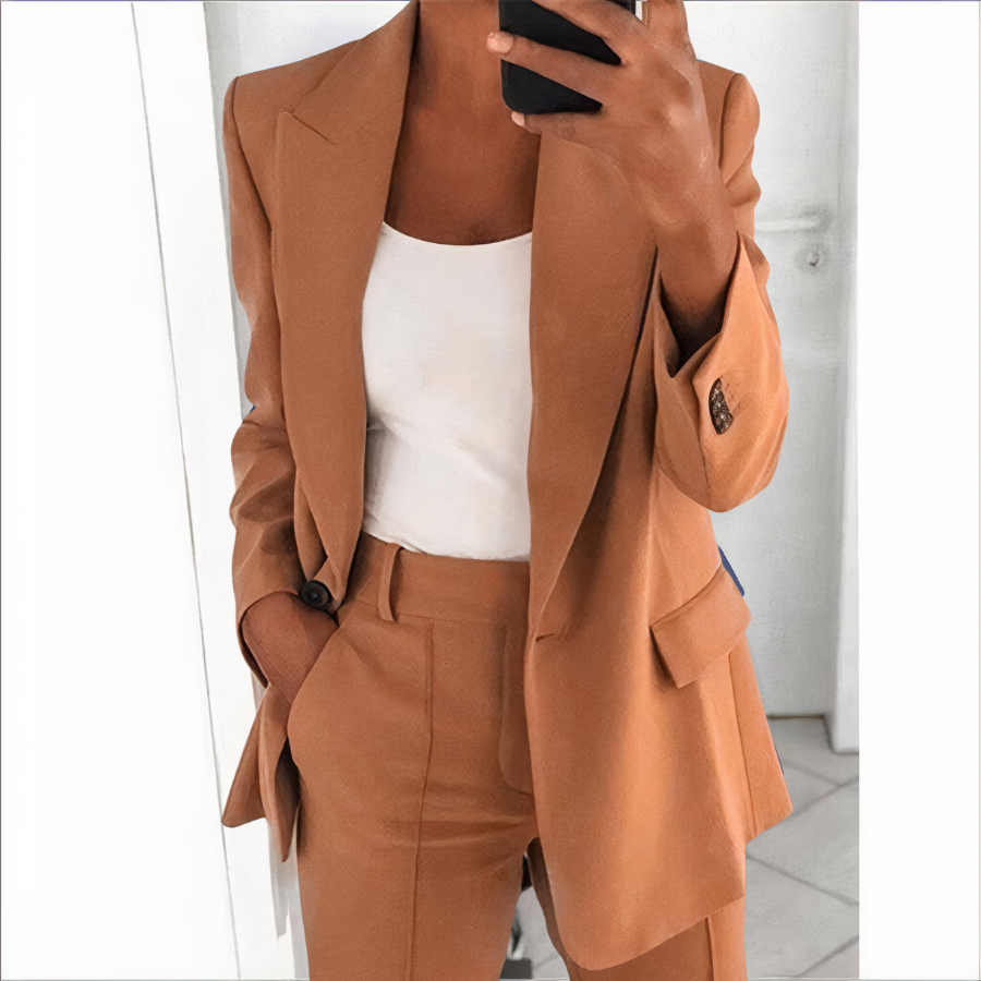 Ensemble blazer avec veste et pantalon