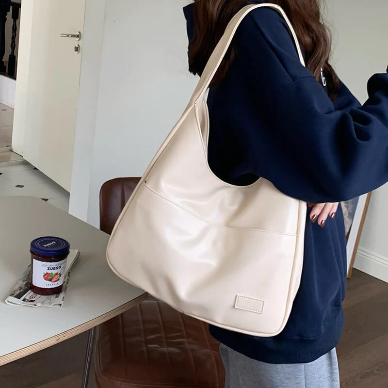 Hobo Umhängetasche aus Kunstleder Kurier Tasche