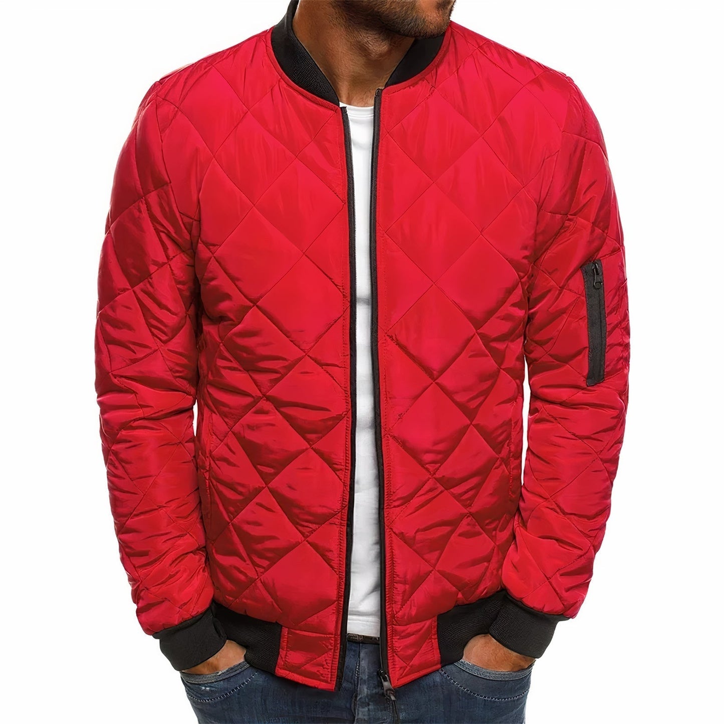 Veste de printemps matelassée