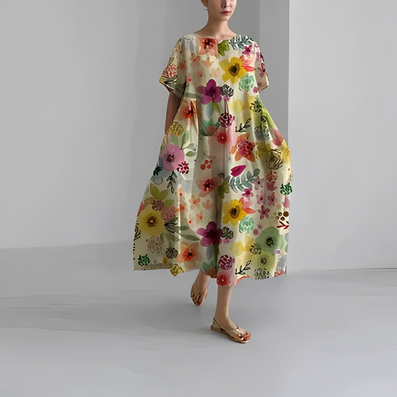 Belle robe à fleurs