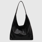 Große Fake-Leder Schultertasche Damen Handtasche