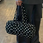 Mini Duffle Bag mit Polka Dot Muster