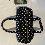 Mini Duffle Bag mit Polka Dot Muster