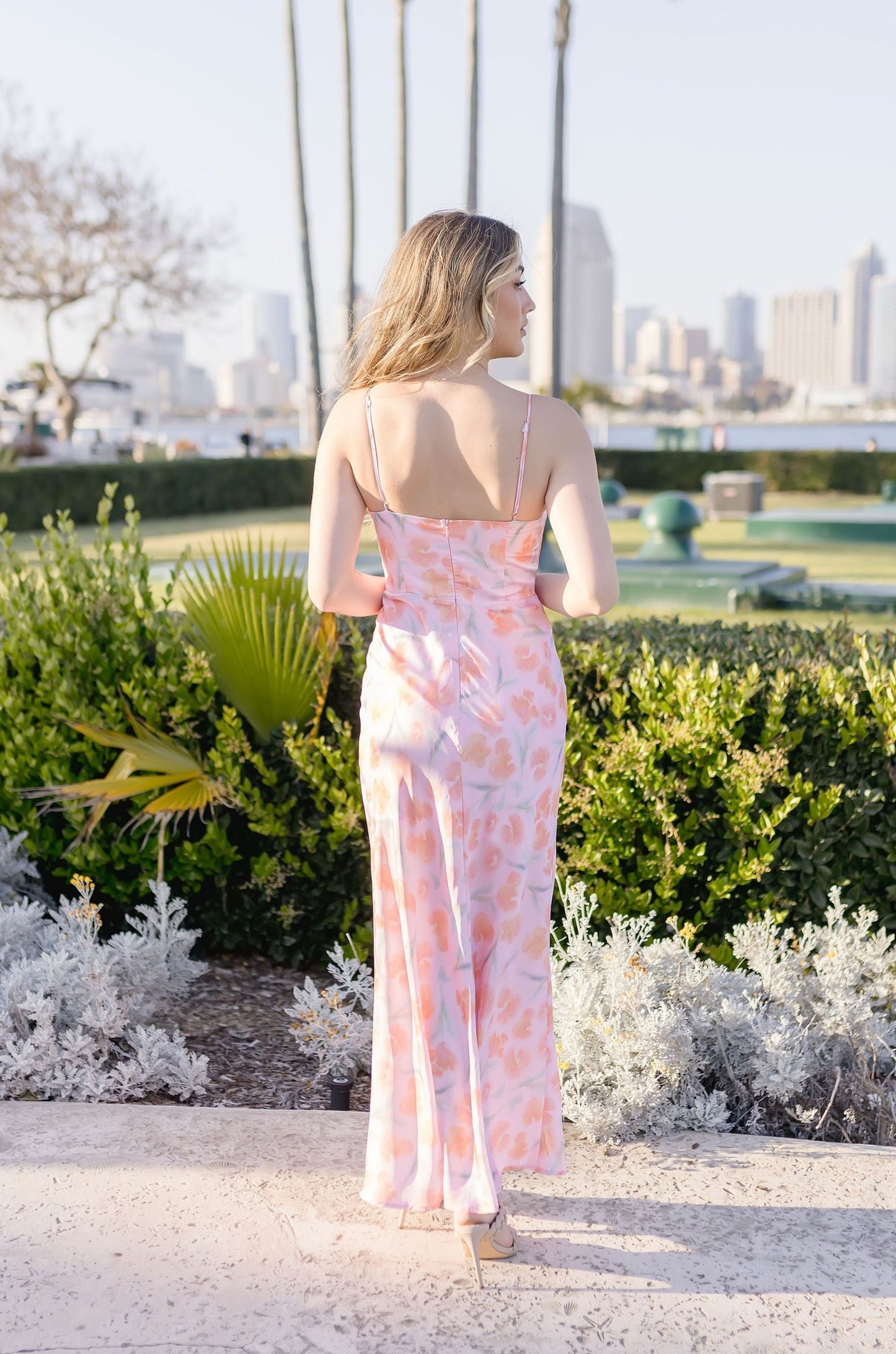 Cripes - Robe longue imprimé floral avec dentelle