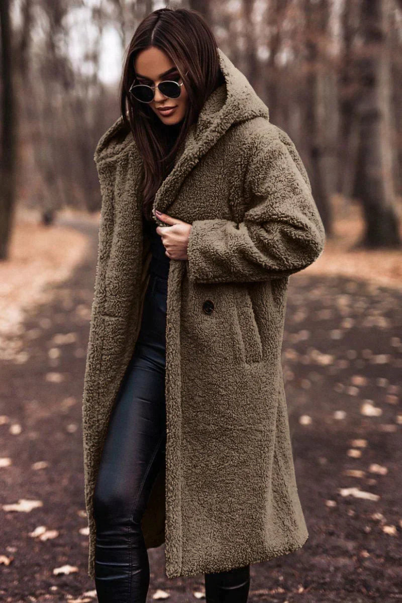 Manteau chaud en peluche