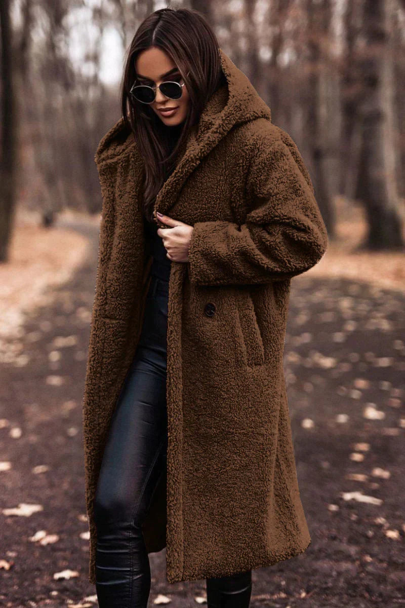 Manteau chaud en peluche