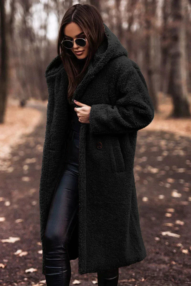 Manteau chaud en peluche