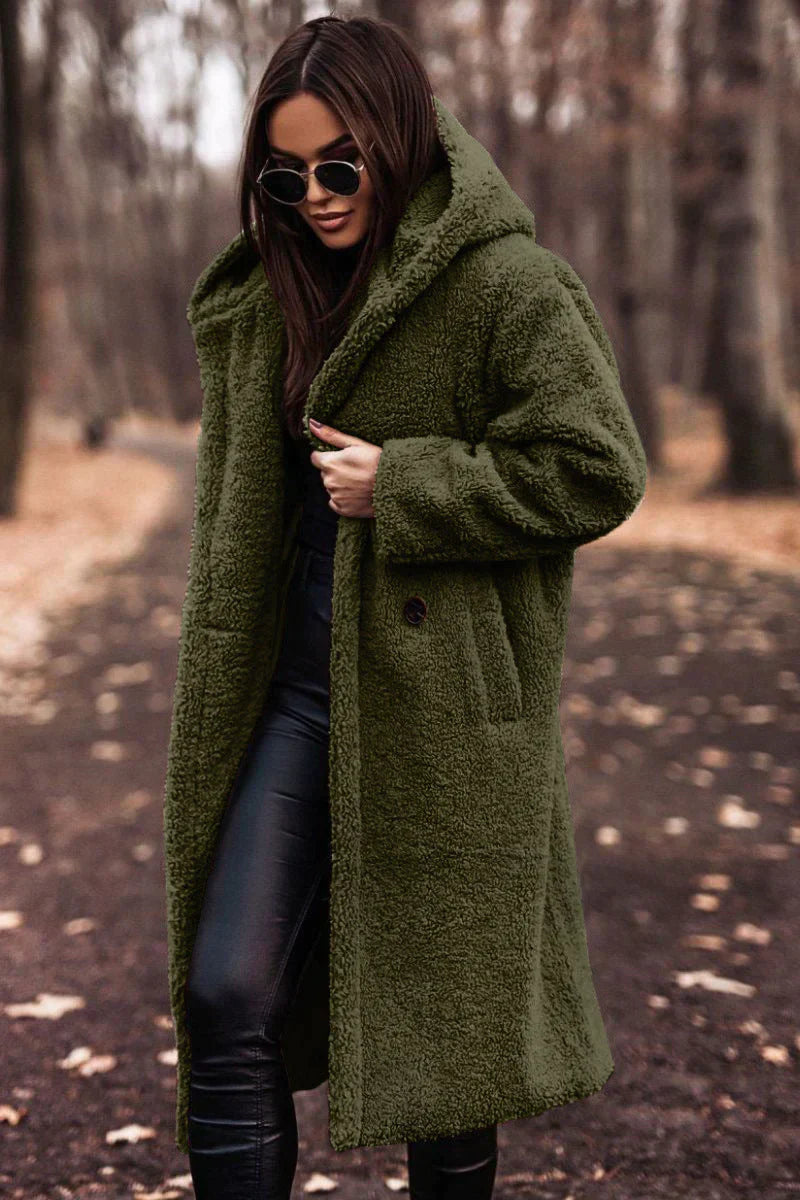 Manteau chaud en peluche