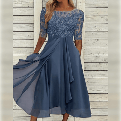 Robe Midi Cripes Femme