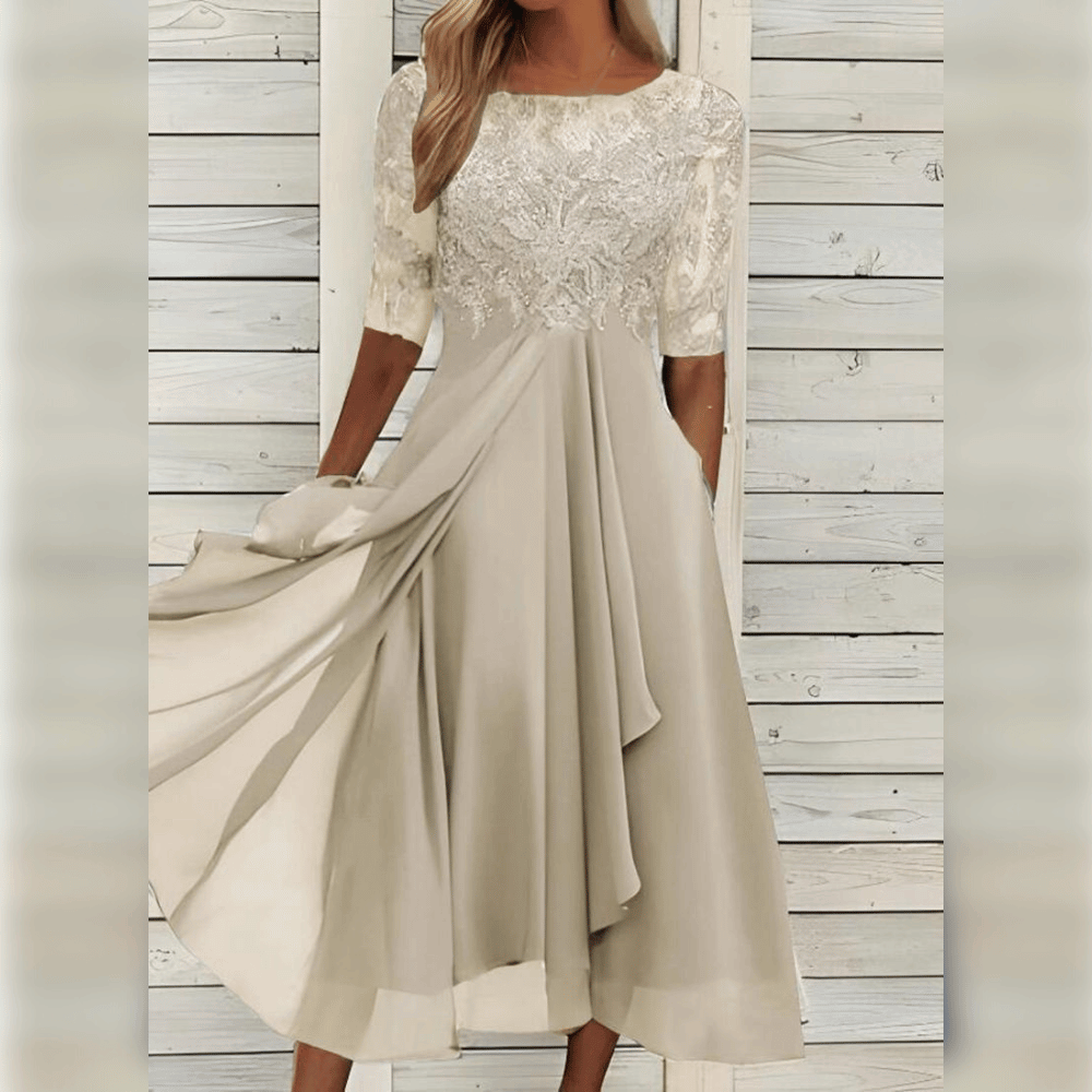 Robe Midi Cripes Femme