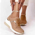 Damen modische Sneaker mit atmungsaktivem Obermaterial und stabiler Sohle