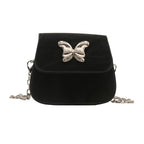 Damen Mini-Handtasche mit Schmetterlingsdetail