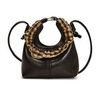 Damen Mini-Handtasche mit trendigem Rüschendesign
