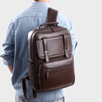 Leder Laptop Rucksack Emma Tasche