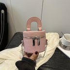 Damen Mini-Rucksack-Handtasche mit elegantem Reißverschluss und praktischem Tragegriff