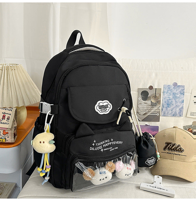 Kat-Design Multi-Taschen Schulrucksack