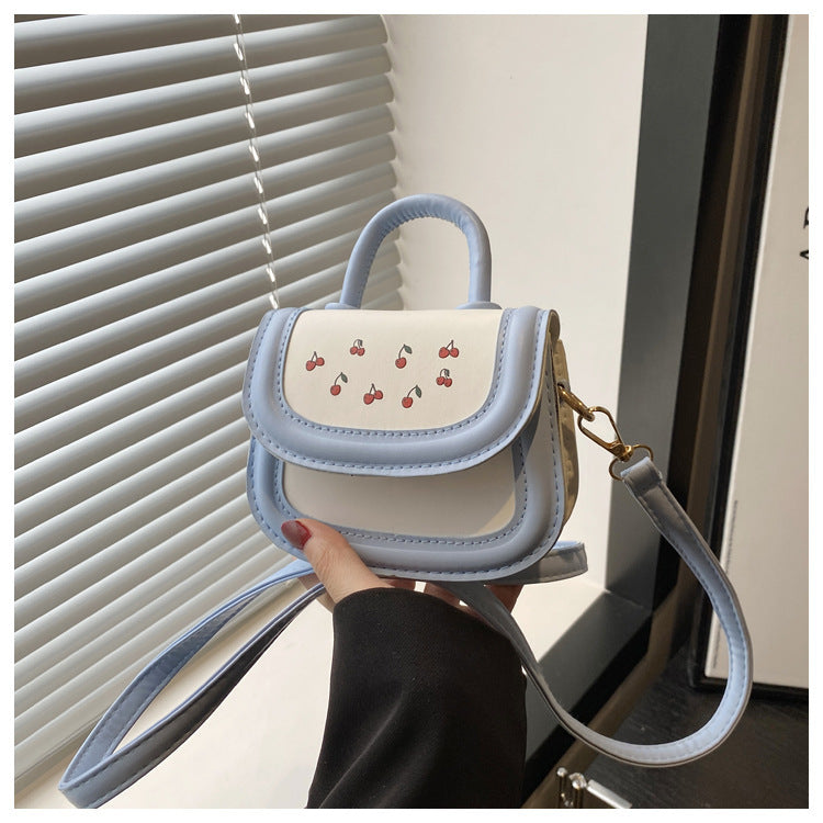 Damen Mini-Handtasche mit verspieltem Kirschmotiv