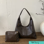 Damen Hobo Tasche mit floralem Design und praktischem Mini-Organizer