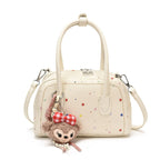 Damen Mini Handtasche mit buntem Sternmotiv