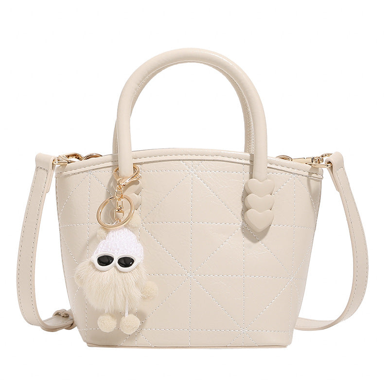 Damen Mini-Handtasche mit verspieltem Ketten-Anhänger