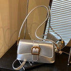 Damen Schultertasche mit abnehmbarem Trageriemen und eleganter Verschluss