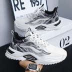 Damen Sport Sneakers mit modernem grafischem Design und rutschfester Sohle