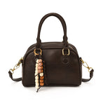 Damen Mini-Handtasche mit verspieltem Anhänger