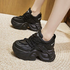Damen sportliche chunky Sneaker mit modischem Profil und atmungsaktiver Konstruktion