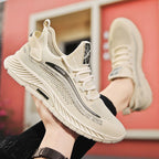 Damen Atmungsaktive Freizeitsneaker mit Flexibler Obermaterial und Rutschfester Sohle