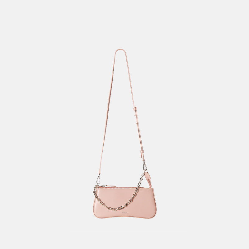 Damen elegante Schultertasche mit Kettenakzent