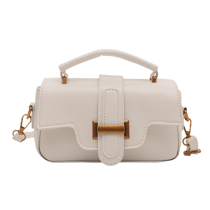 Damen elegante Mini-Handtasche mit praktischem Tragegriff und abnehmbarem Schulterriemen