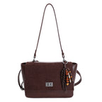 Damen elegante Schultertasche aus hochwertigem Kunstleder mit verspieltem Charme